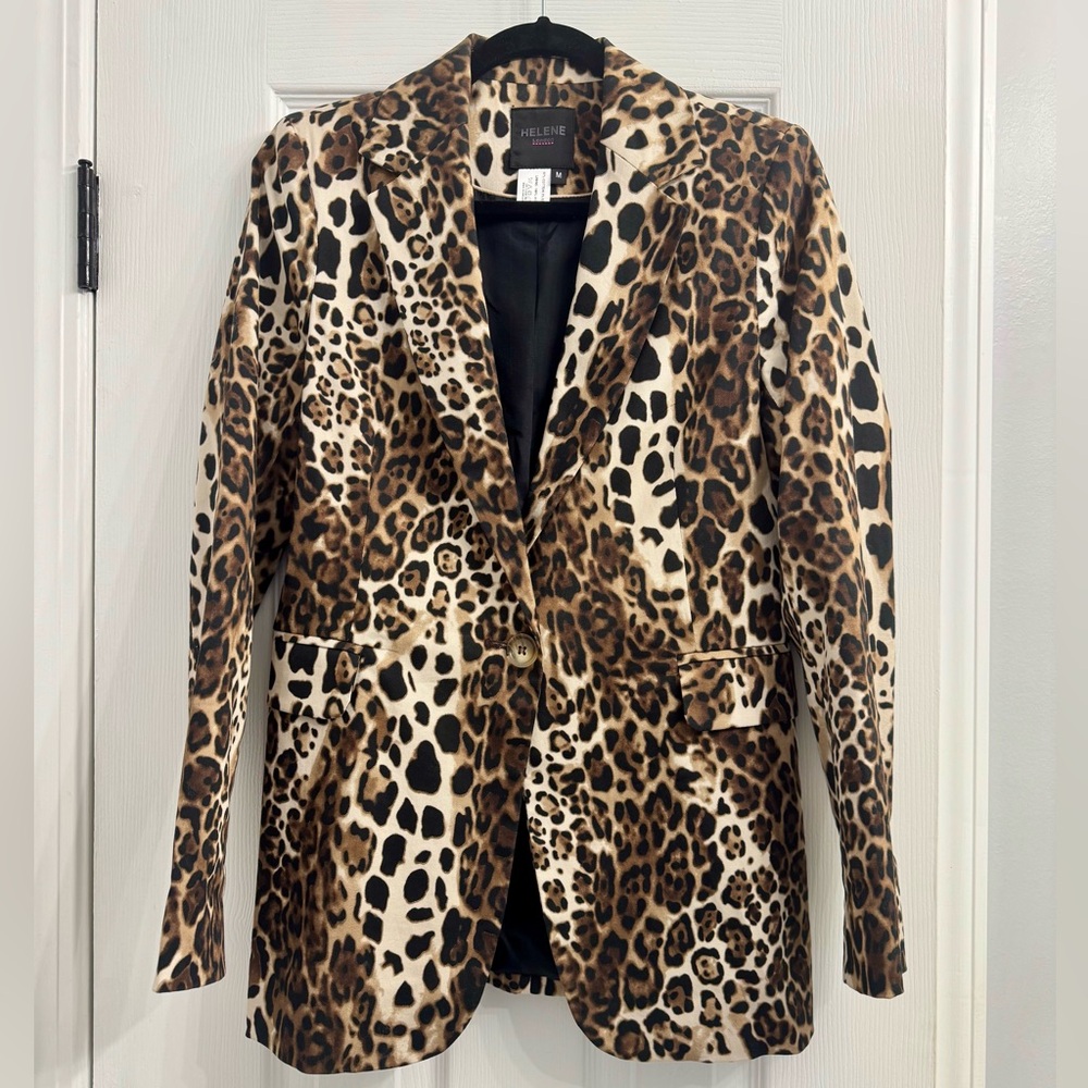 Helene London Leopard Blazer